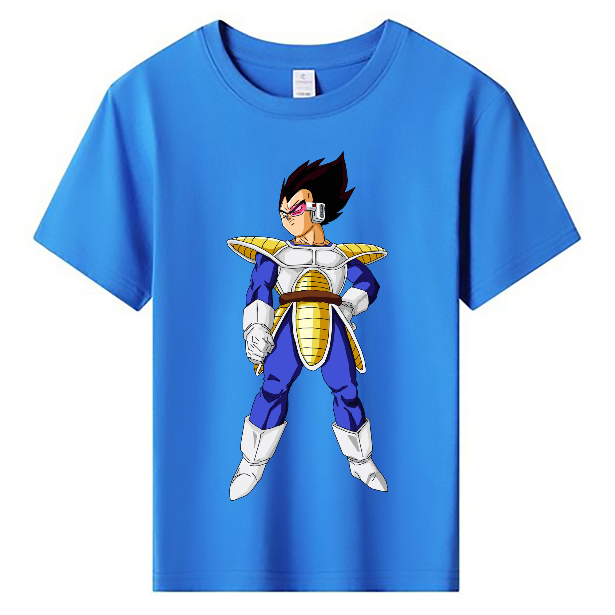 （画像用） ドラゴンボール ベジータ四世（Bejīta Yonsei）DRAGON BALL Vegeta IV 綿100％キッズTシャツ（フロントプリント）